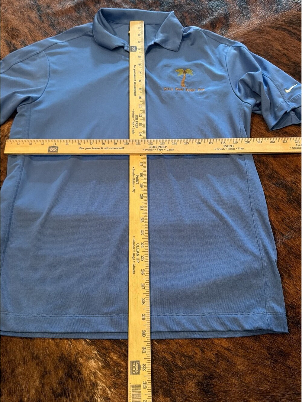 Nike Golf Dri-FIT Polo Shirt 2013 Maui Ryder Cup Palm Tree Hawaii Blue Men’s L - Picture 6 of 9